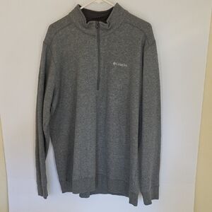 Columbia Men's Zip-Up Gray Sweater
